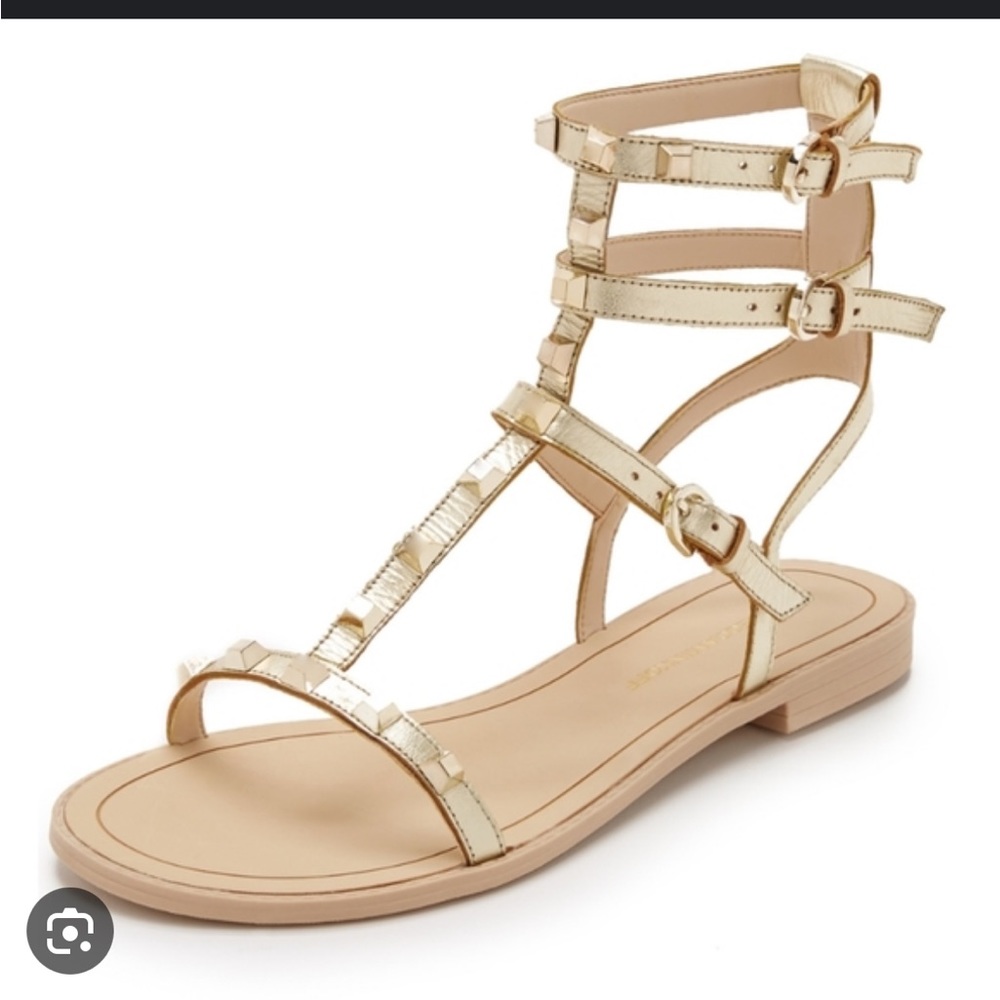 Rebecca Minkoff Gold Stud Gladiator Sandal